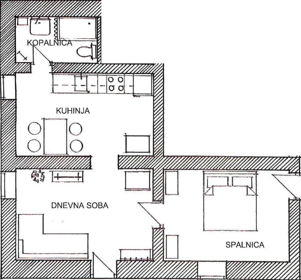 Appartement Araucaria à Ljubljana Extérieur photo